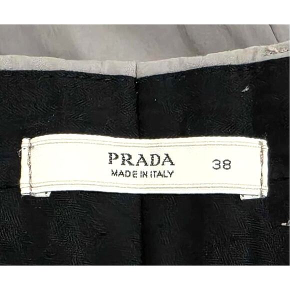 Prada Tailored Straight Leg Pants Trousers Gray Size 38 4 Small - Picture 3 of 9